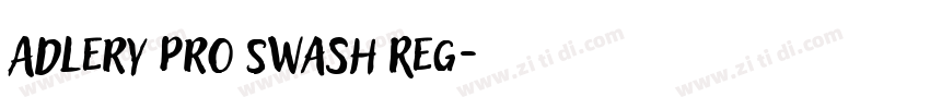 Adlery Pro Swash Reg字体转换